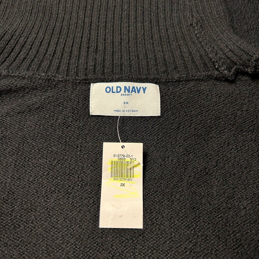 Old Navy Women's SoSoft Black Turtleneck Sweater Women’s Plus Size 2X - Picture 5 of 5